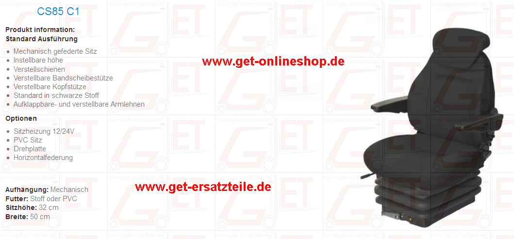 CS85_C1_Fahrersitz_GET_Gabelstapler_Ersatzteile