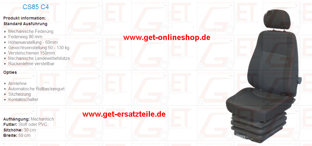 CS85_C4_Stoff_PVC_Fahrersitz_GET_Gabelstapler_Ersatzteile