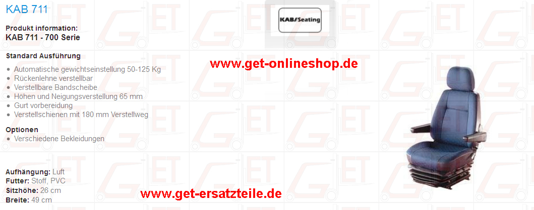 KAB_711_700Serie_Stoff_PVC_Fahrersitz_GET_Gabelstapler_Ersatzteile