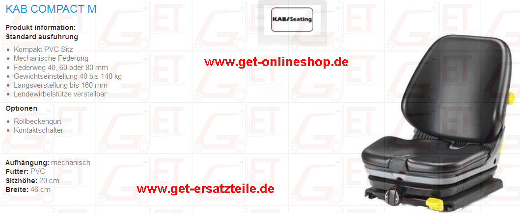 KAB_Compact_M_PVC_Fahrersitz_GET_Gabelstapler_Ersatzteile