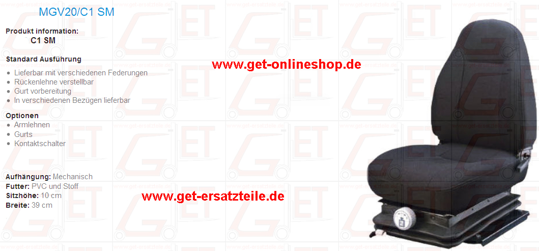 MGV20_C1_SM_Fahrersitz_GET_Gabelstapler_Ersatzteile