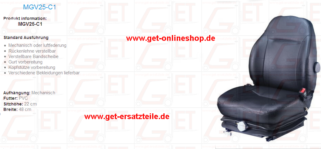 MGV25_C1_Fahrersitz_GET_Gabelstapler_Ersatzteile